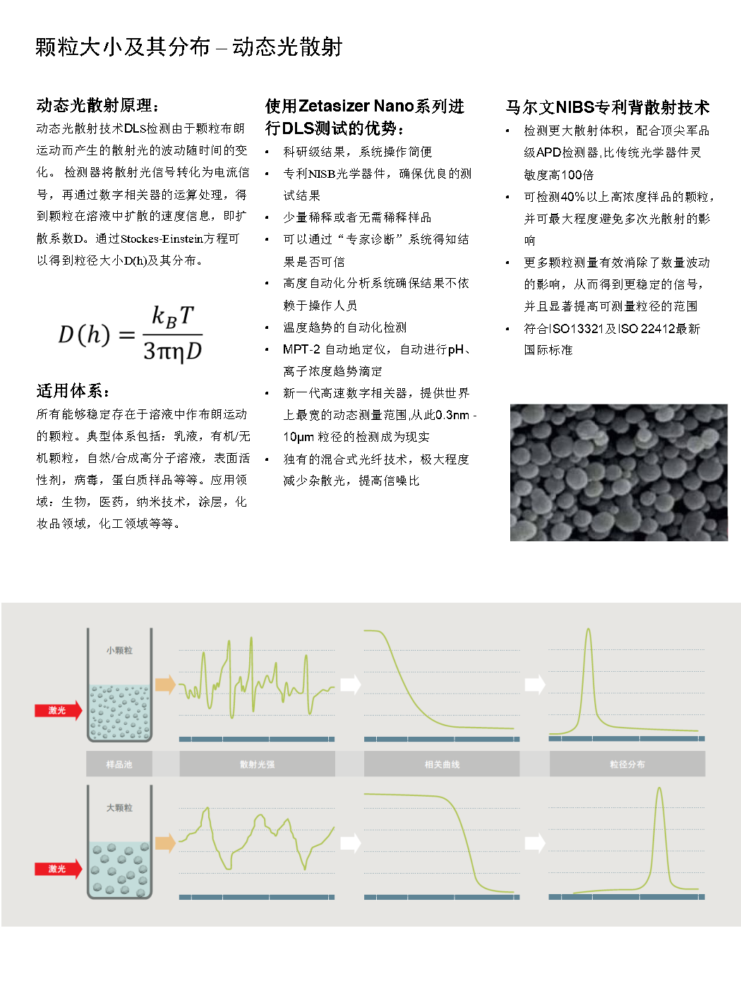 马尔文 纳米粒度及Zeta电位分析仪 动态光散射