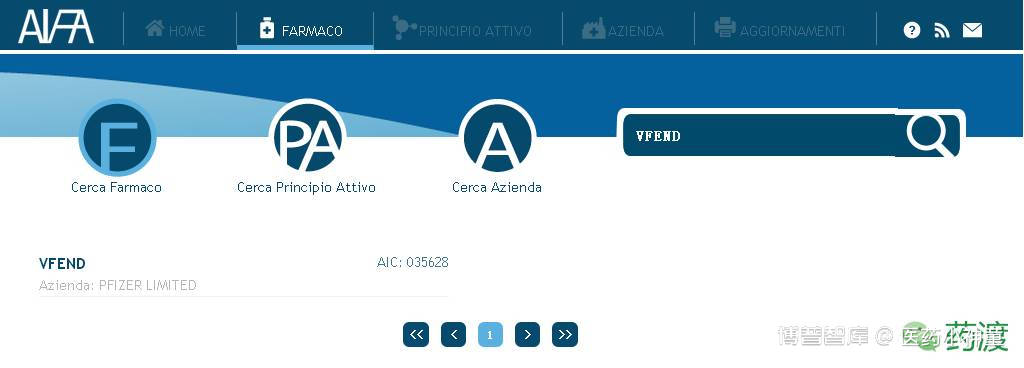 查询意大利上市药物信息的方法