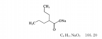 丙戊酸钠化学结构式